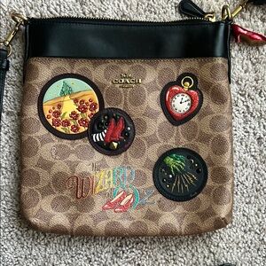 Coach Wizard of Oz Kitt Messenger Crossbody Bag in Signature Canvas with Patches